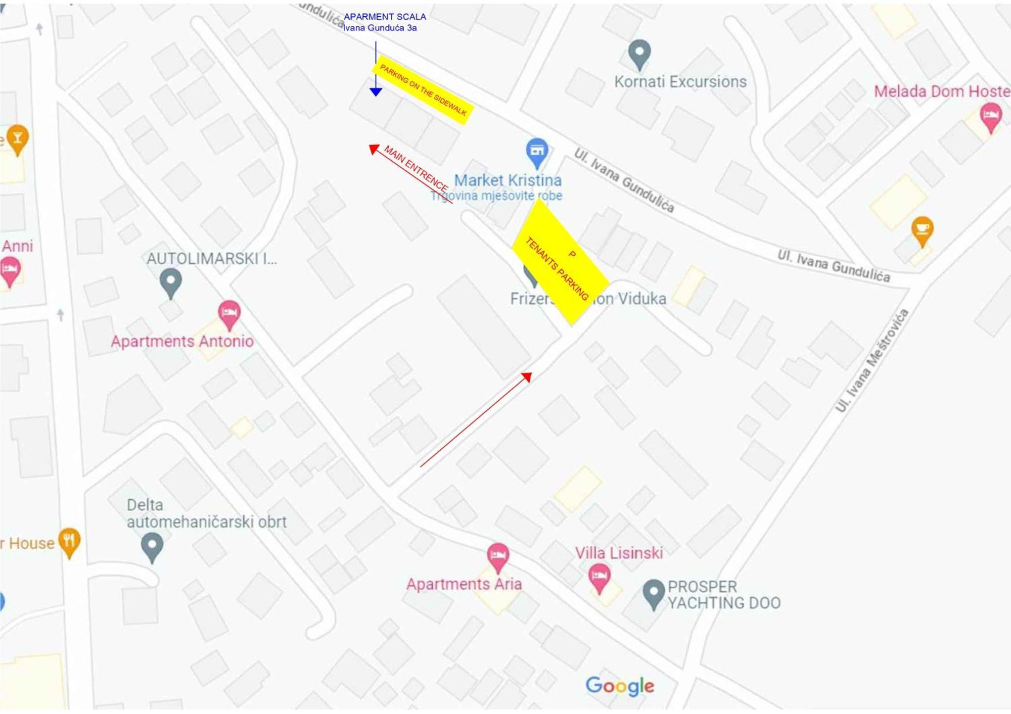 Apartman Scala Задар Екстериор снимка